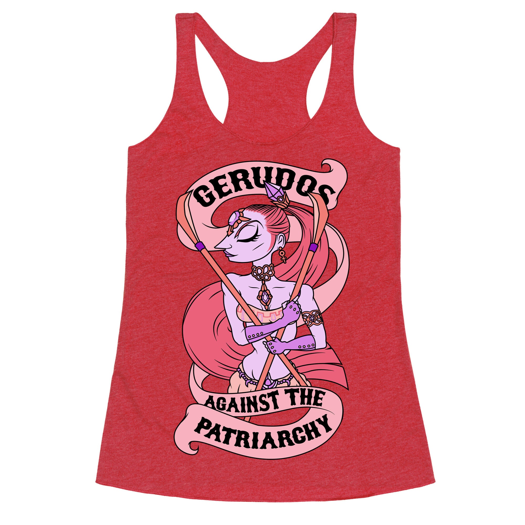 Gerudos Against The Patriarchy Racerback Tank